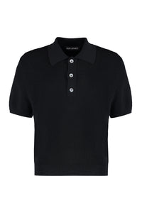 Traditional Knitted cotton polo shirt